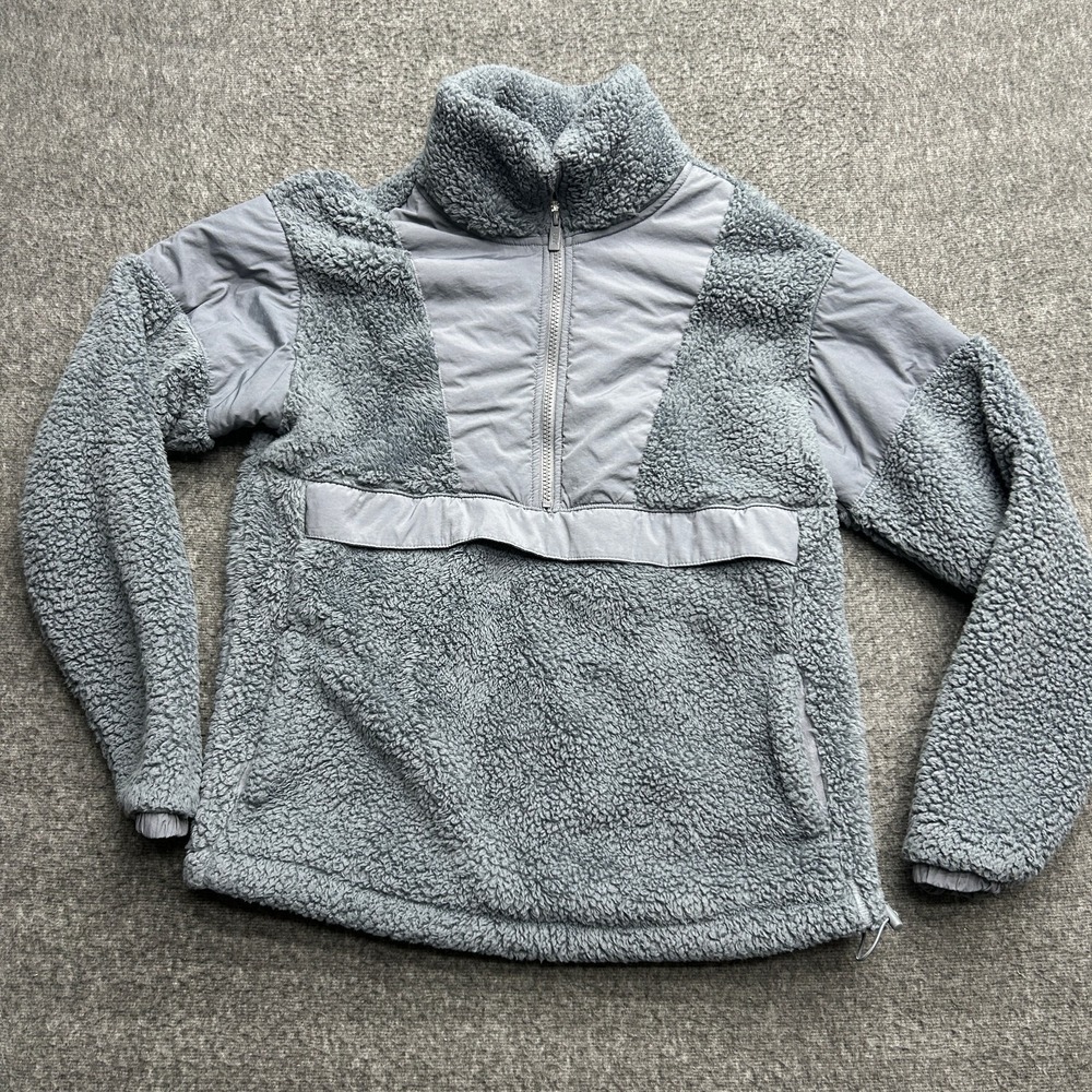 Victorias Secret Pink Sherpa Fleece Jacket XS Extra Small Womens‎ Half Zip